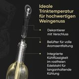Glas-Polierstab inkl. Poliertuch & Weinkühlstab Set