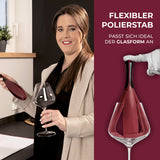 Glas-Polierstab inkl. Poliertuch