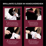 Glas-Polierstab inkl. Poliertuch