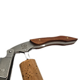 winegrower's knife corkscrew made of stainless steel and rosewood